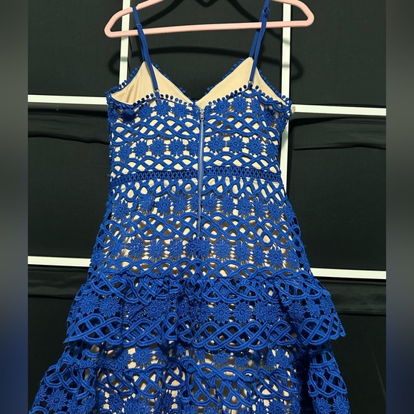 lulus beauty and lace crochet mini dress - Picture 2 of 5